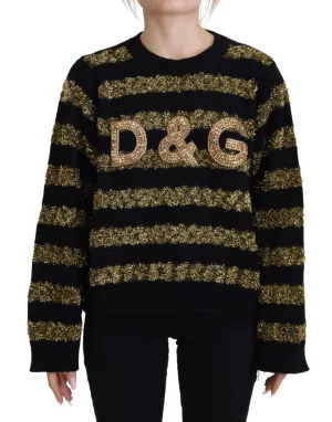 Dolce & Gabbana Elegant and gold Crystal Women's Sweater