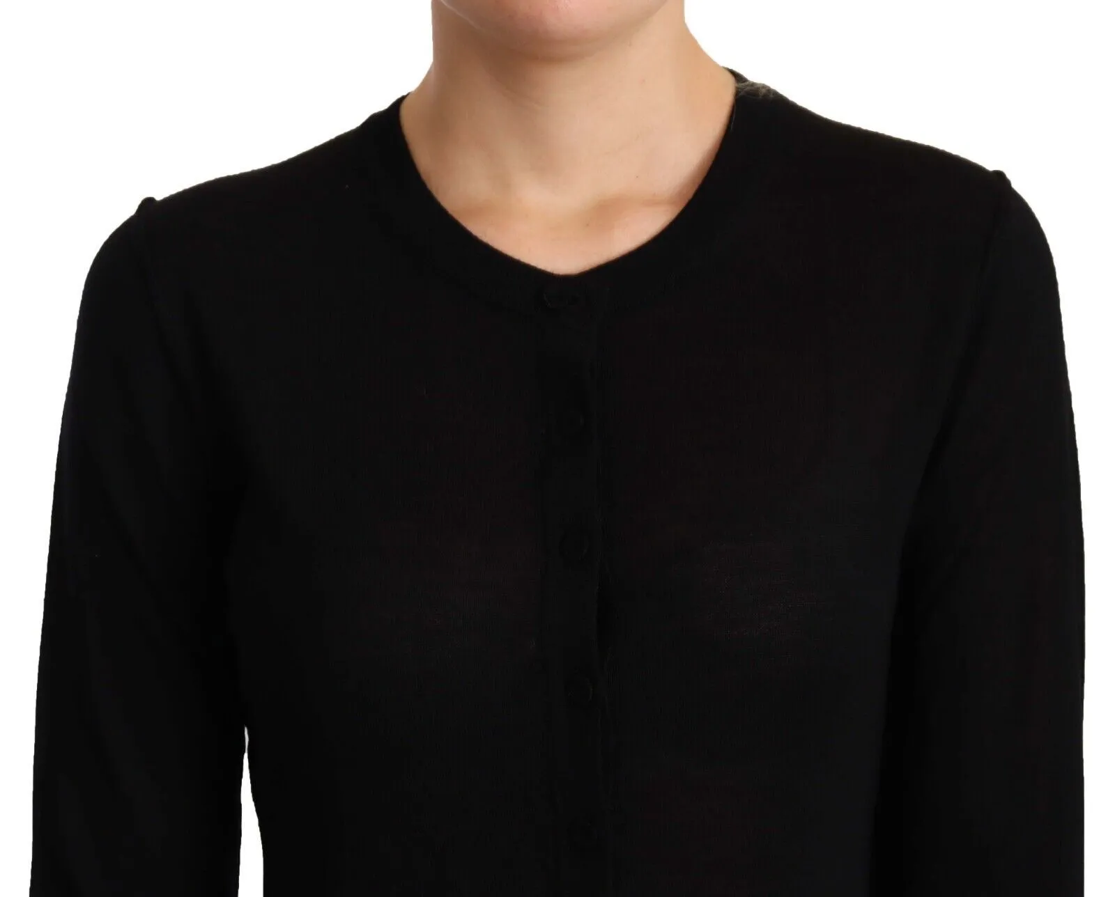 Dolce & Gabbana Elegant Crewneck Virgin Wool Women's Sweater