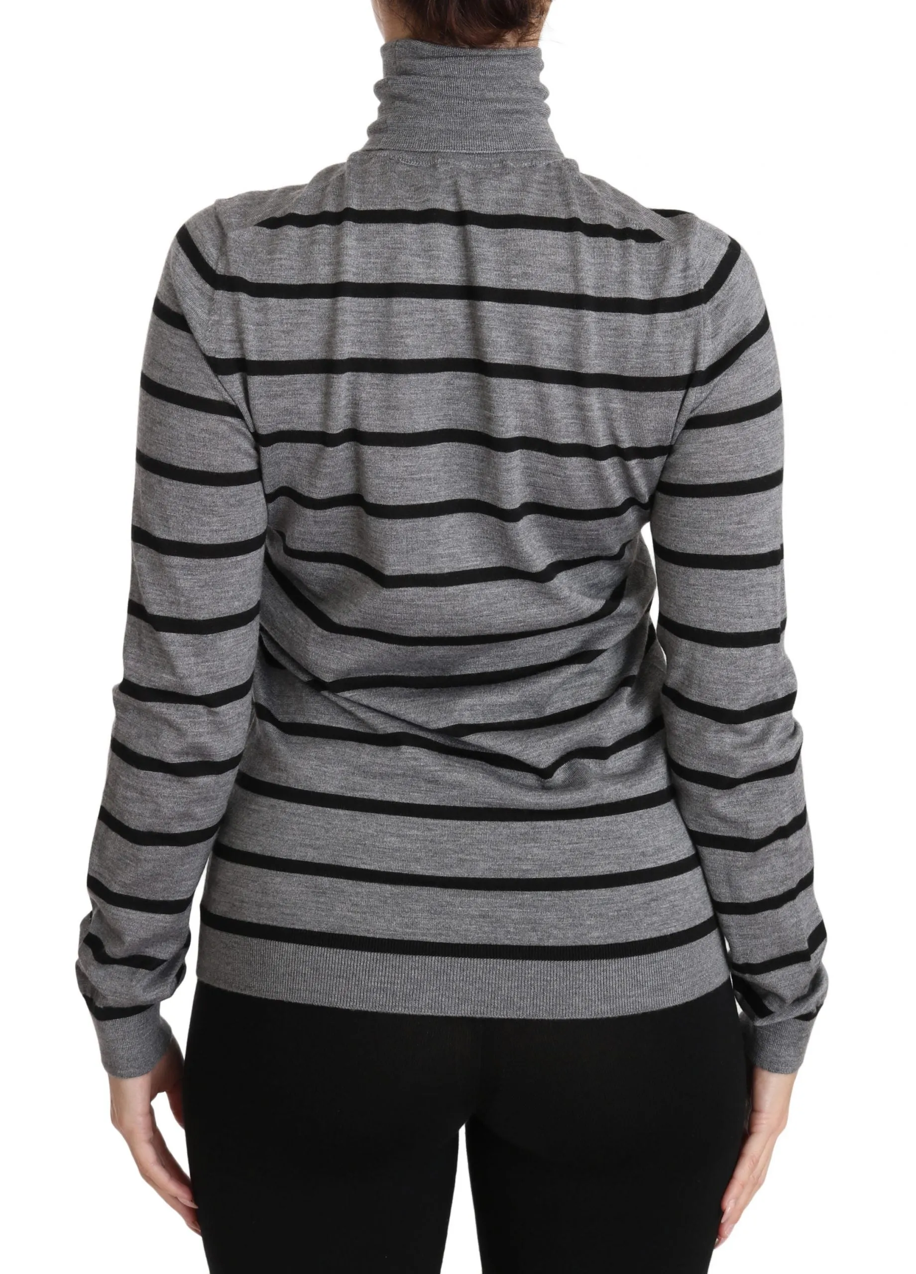 Dolce & Gabbana Elegant Embroide Cashmere-Silk Women's Sweater