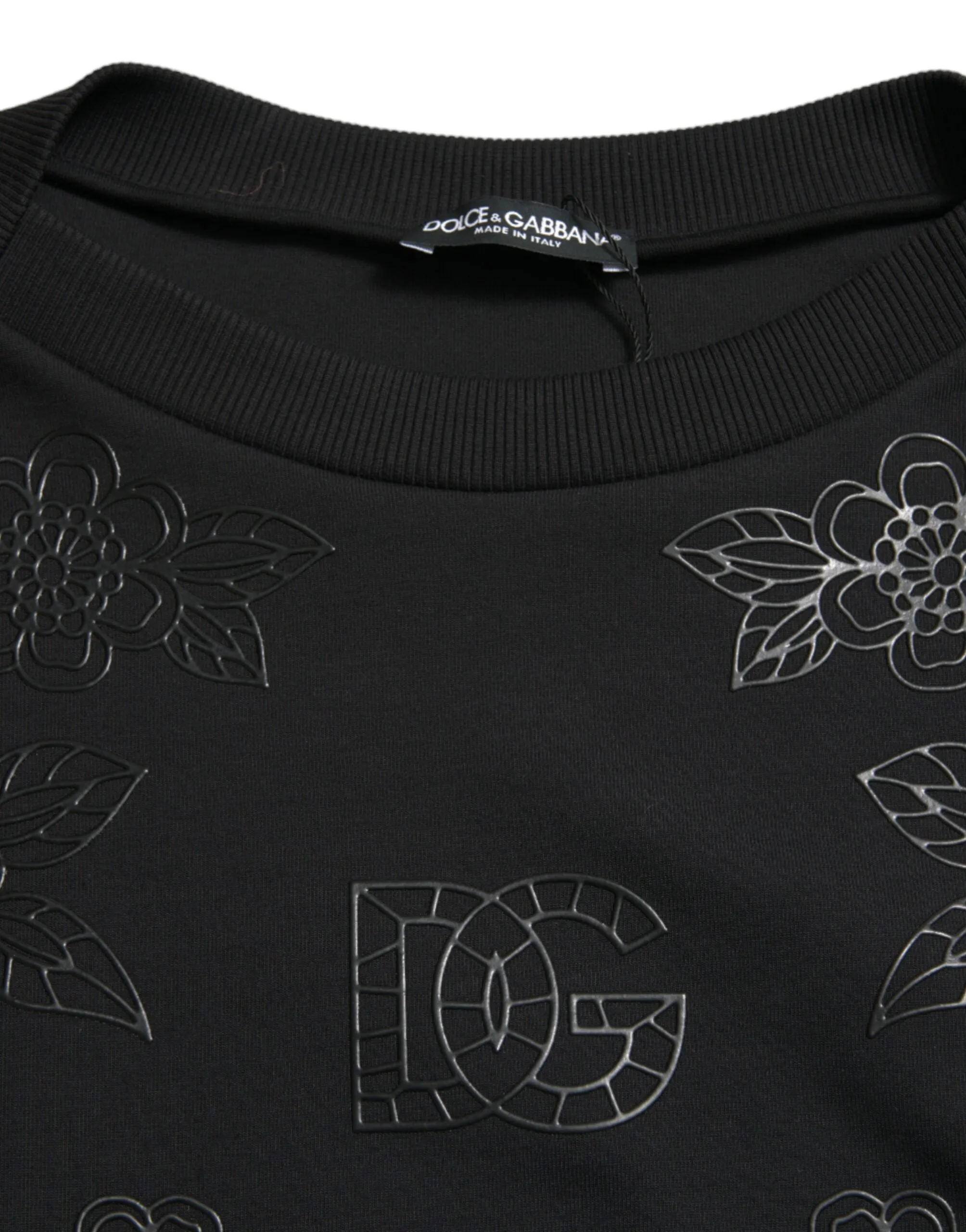 Dolce & Gabbana Elegant Floral Applique Women's Sweater