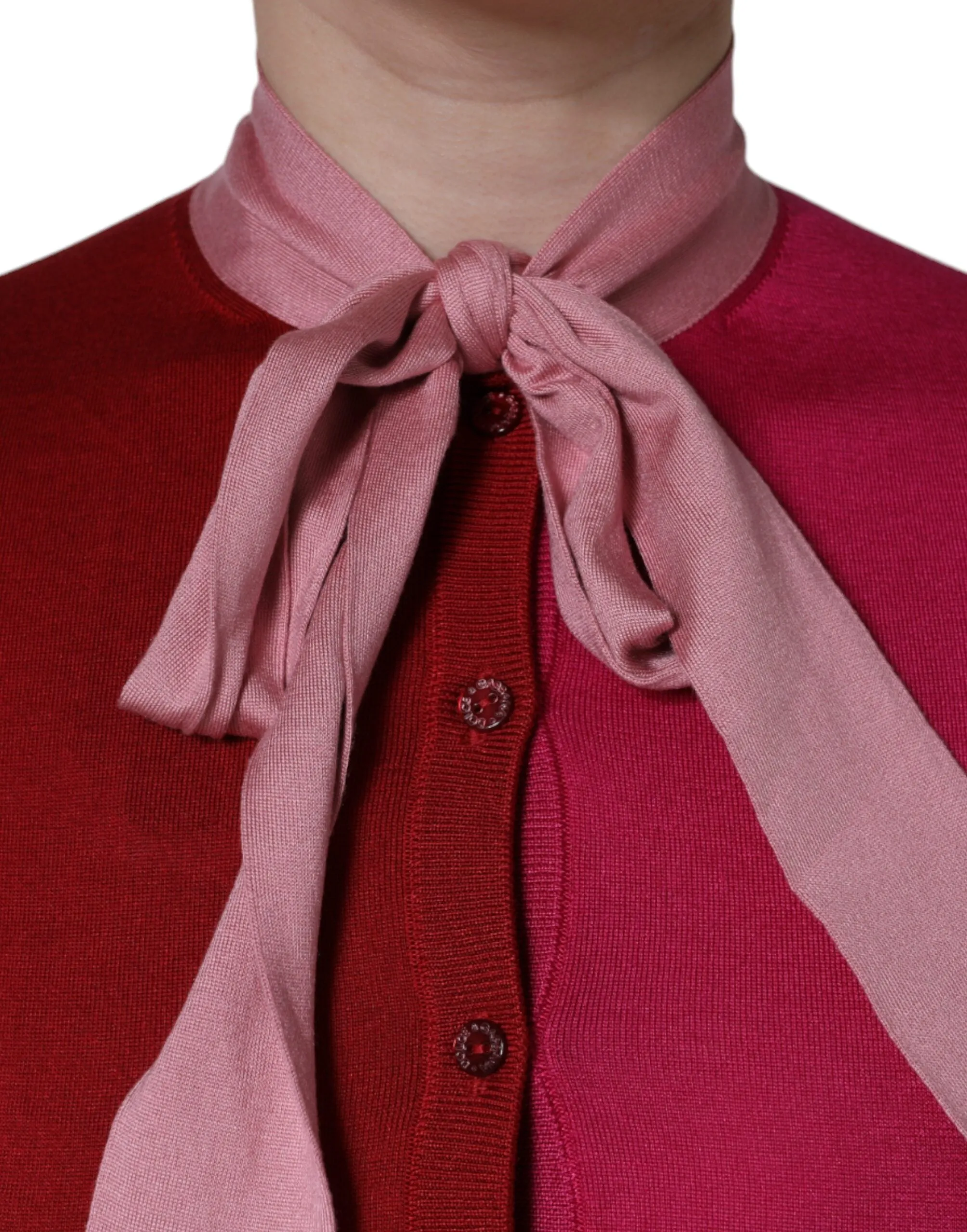 Dolce & Gabbana Short Sleeves Pullover Ascot Collar Women's Top (Pre-Owned)