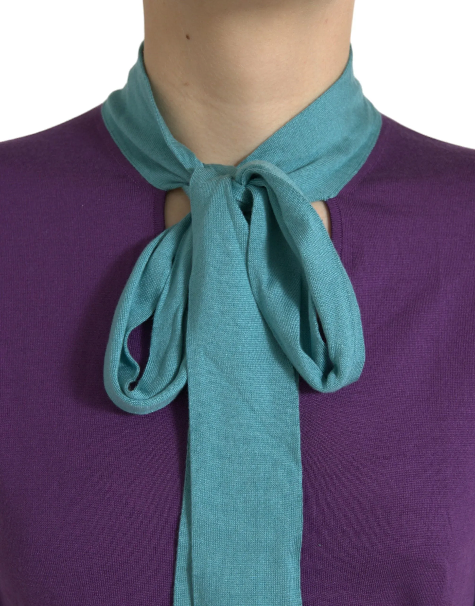 Dolce & Gabbana Silk Pussy-bow Women's Sweater