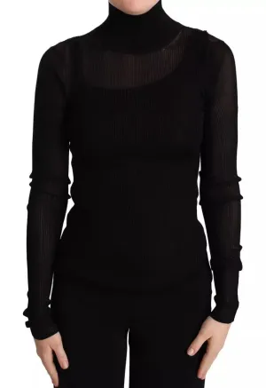 Dolce & Gabbana Turtleneck Form Fitting Pullover Women's Sweater (Pre-Owned)
