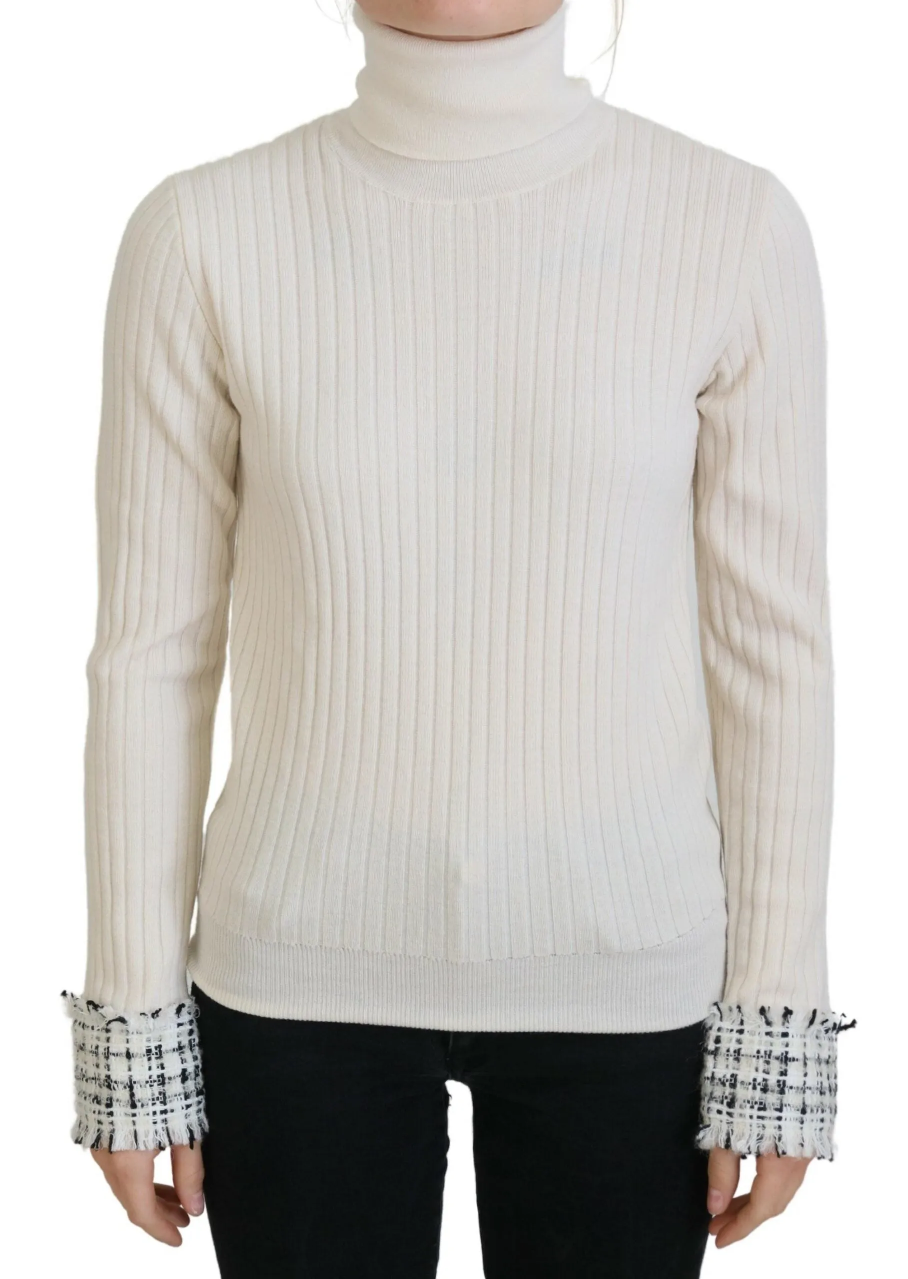 Dolce & Gabbana Turtleneck Wool Blend Women's Sweater