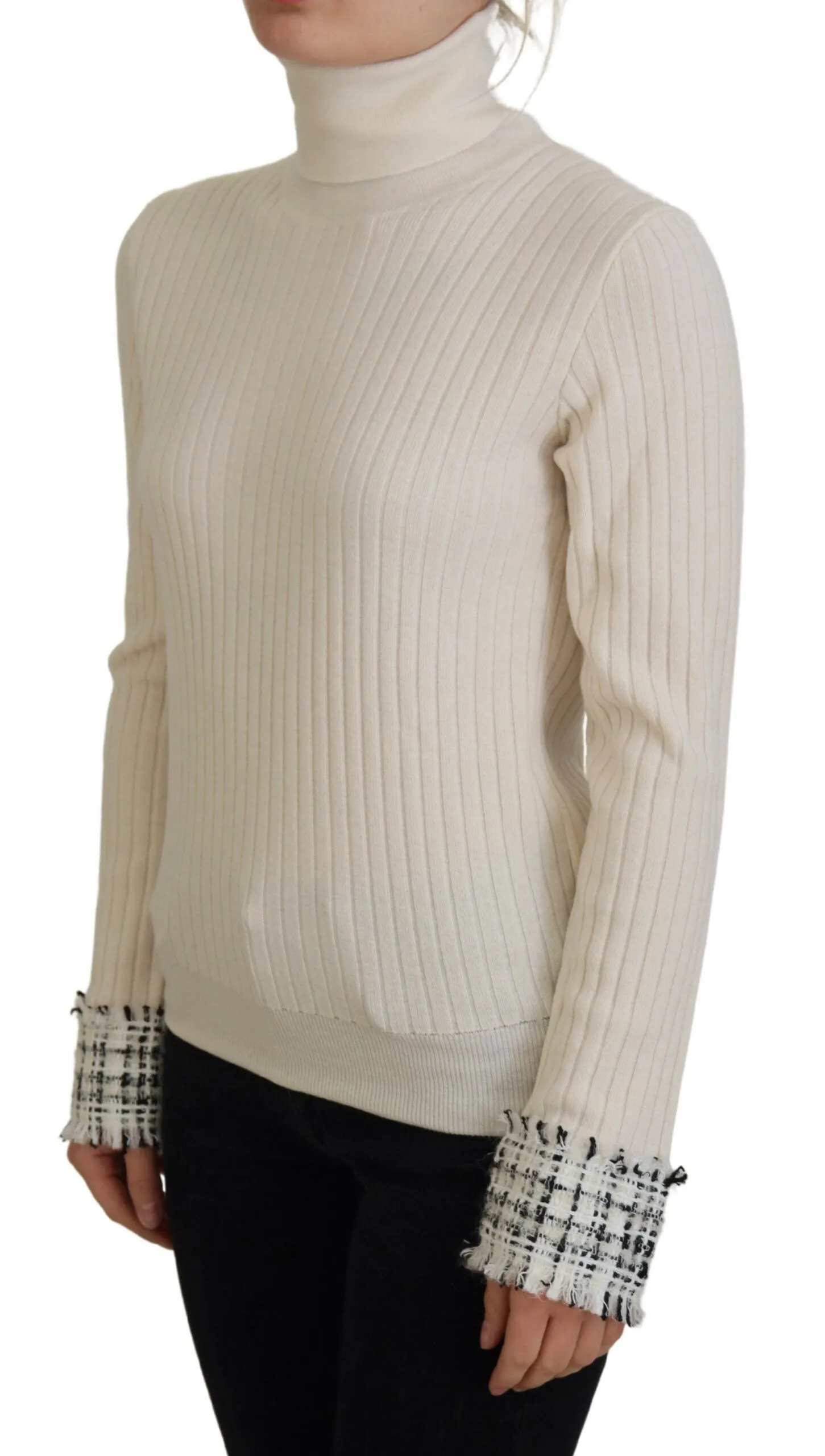 Dolce & Gabbana Turtleneck Wool Blend Women's Sweater