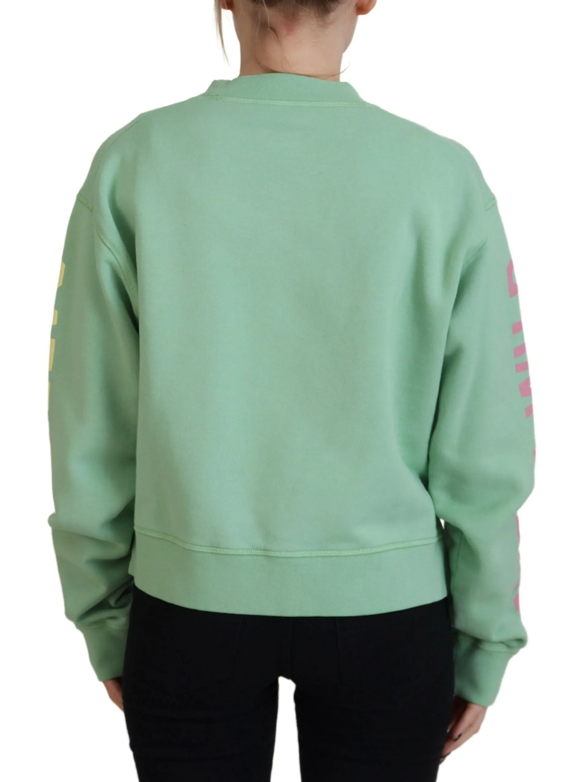 Dsquared² Logo Printed Crew Neck Long Sleeve Women's Sweater (Pre-Owned)