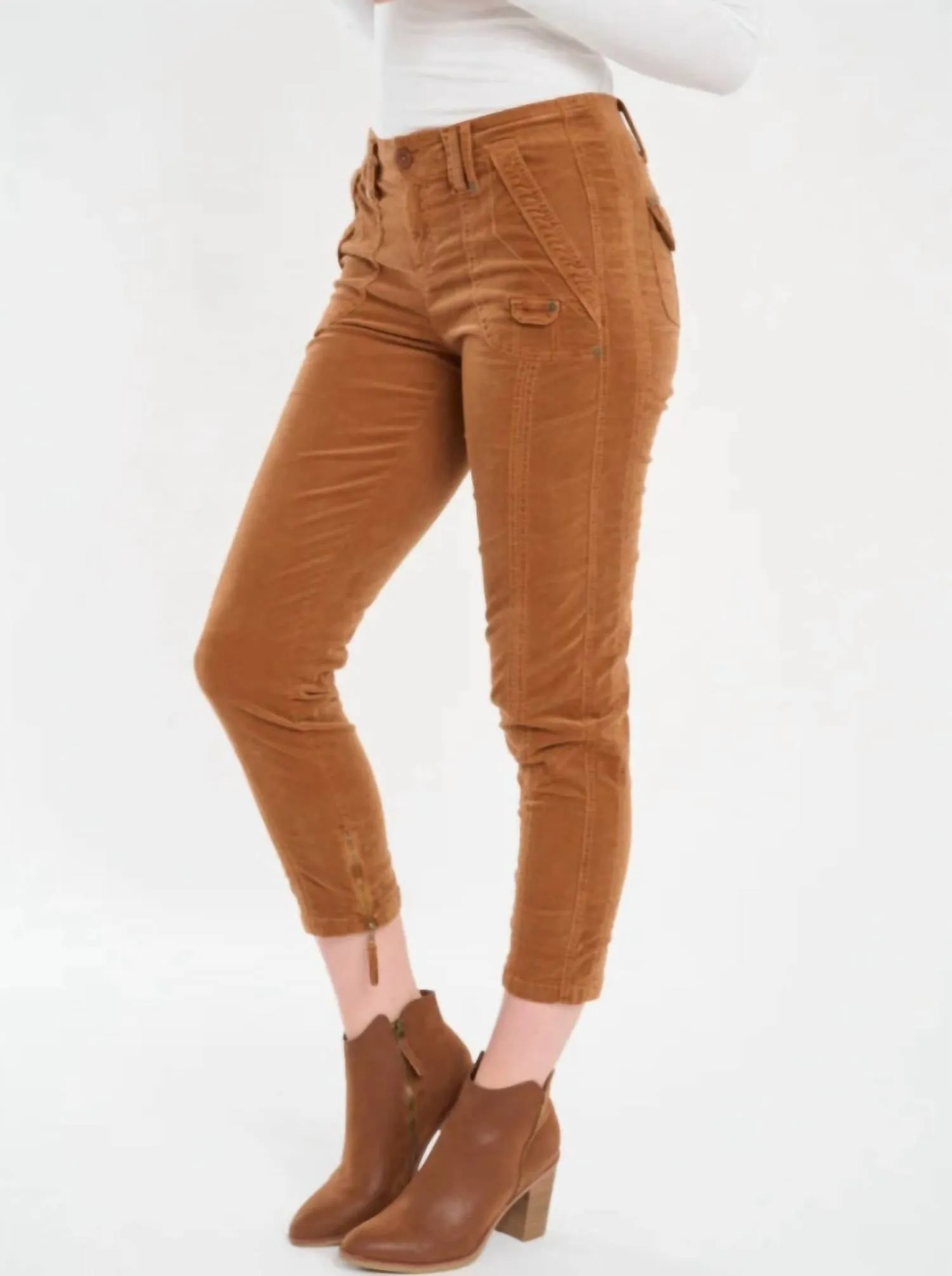 Eliam Corduroy Pant In Burnt Henna