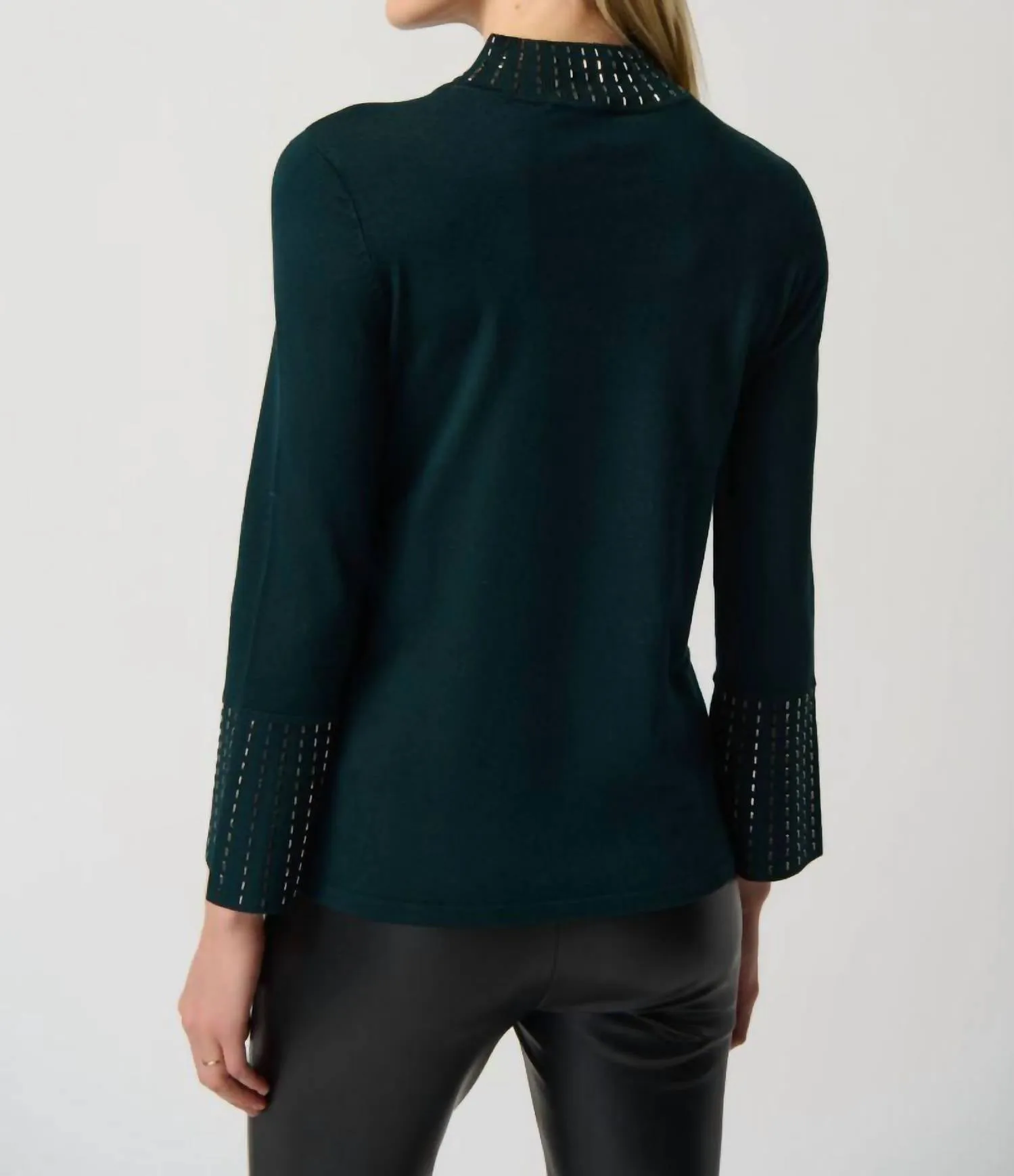 Embellished Sweater In Alpine Green