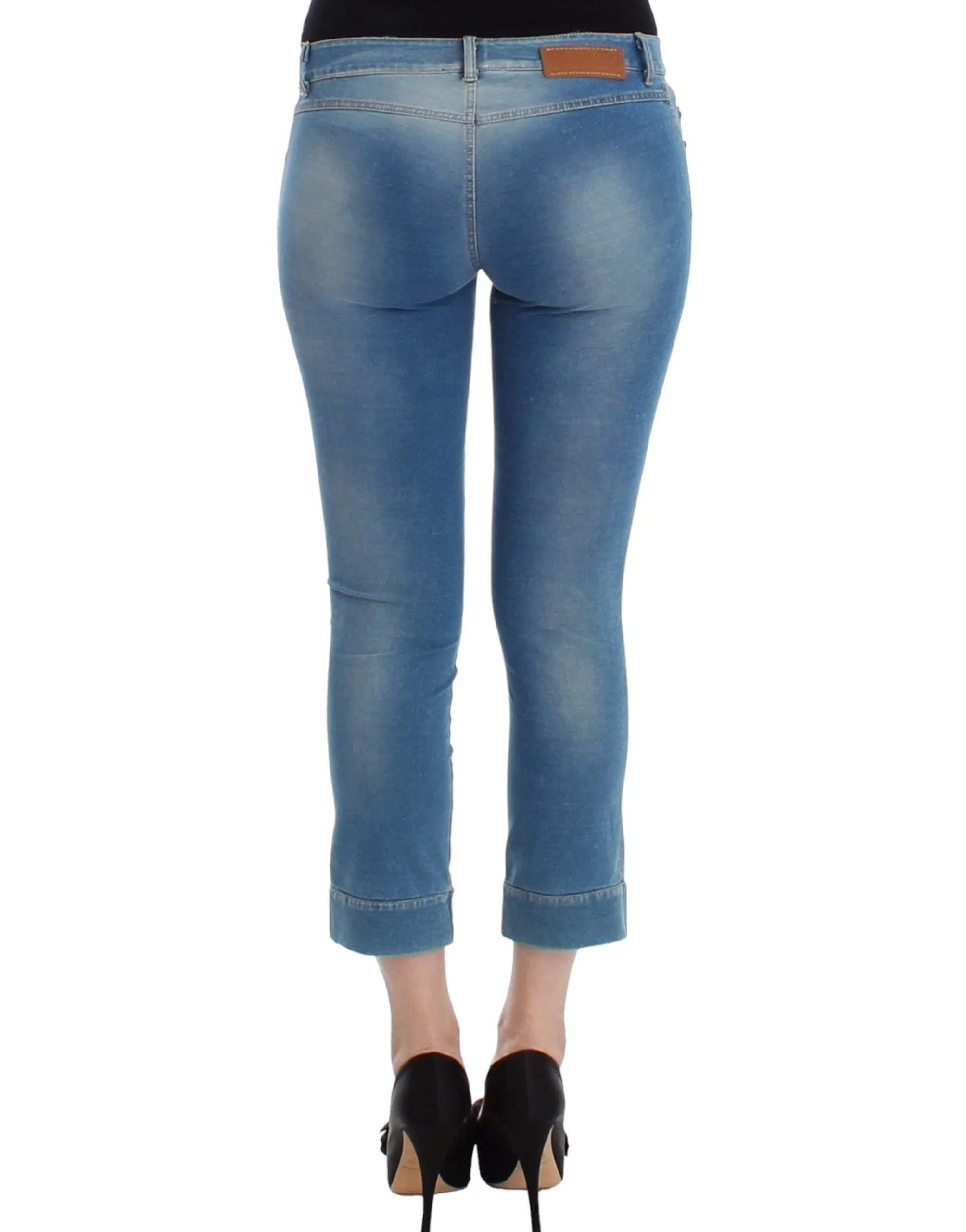 Ermanno Scervino Beachwear  Jeans Capri Pants Women's Cropped
