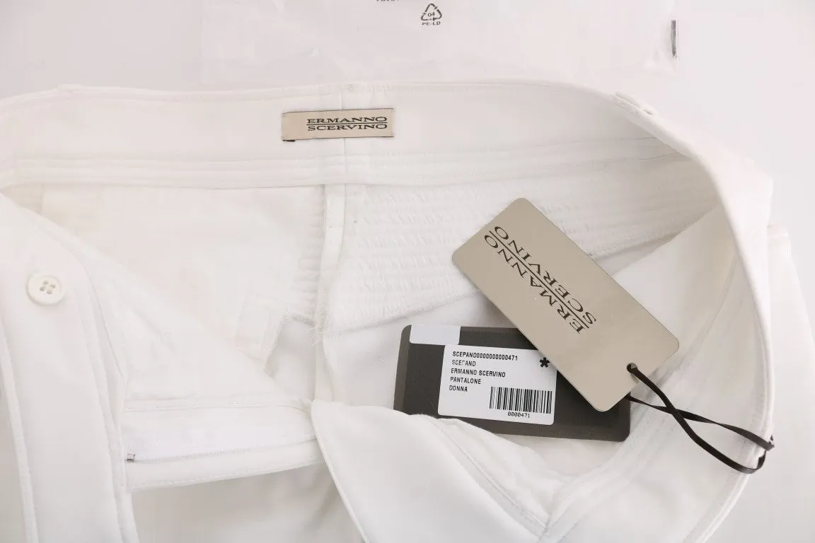 Ermanno Scervino Chic  Slim Fit Cotton Women's Trousers