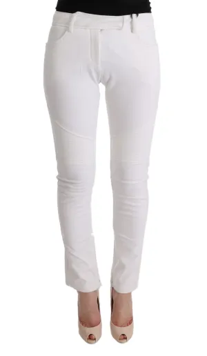 Ermanno Scervino Chic  Slim Fit Cotton Women's Trousers