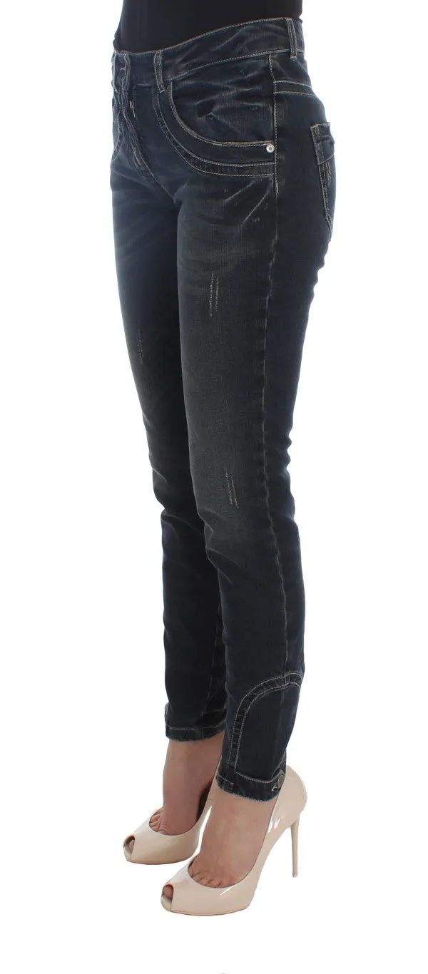 Ermanno Scervino  Cotton Blend Slim Fit Women's Jeans