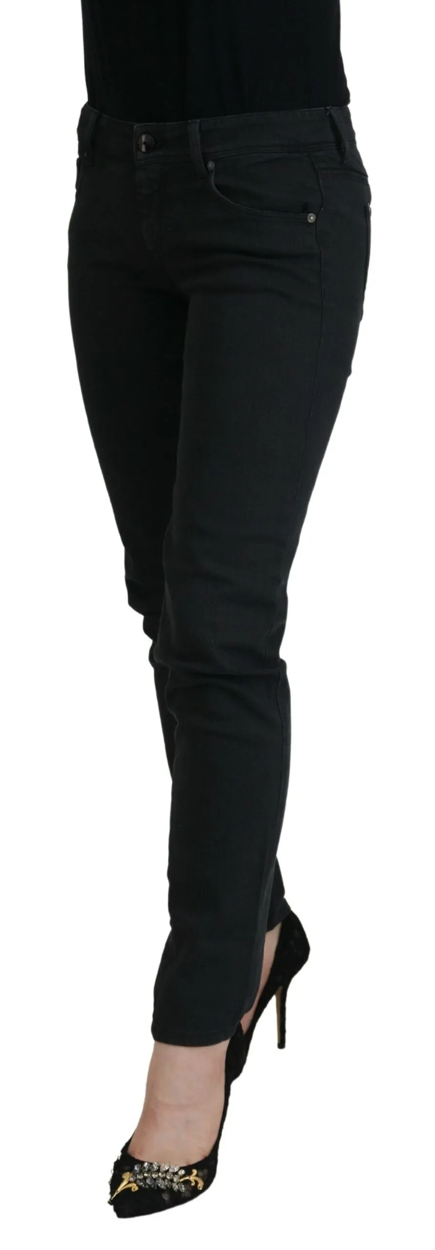 Ermanno Scervino  Cotton Slim Fit Women blue Women's Jeans