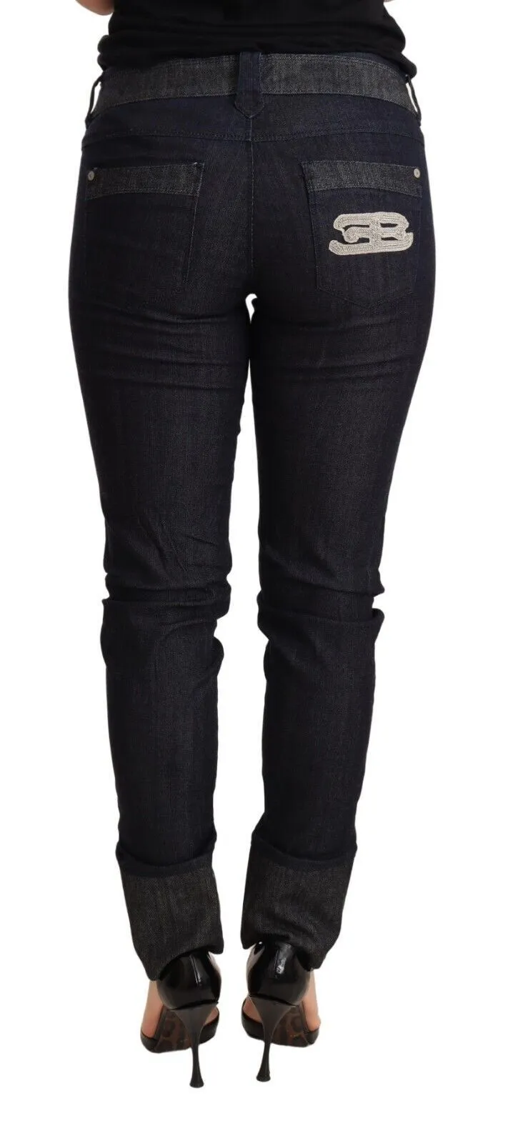 Ermanno Scervino  Skinny Folded Hem  Trouser Cotton Women's Jeans