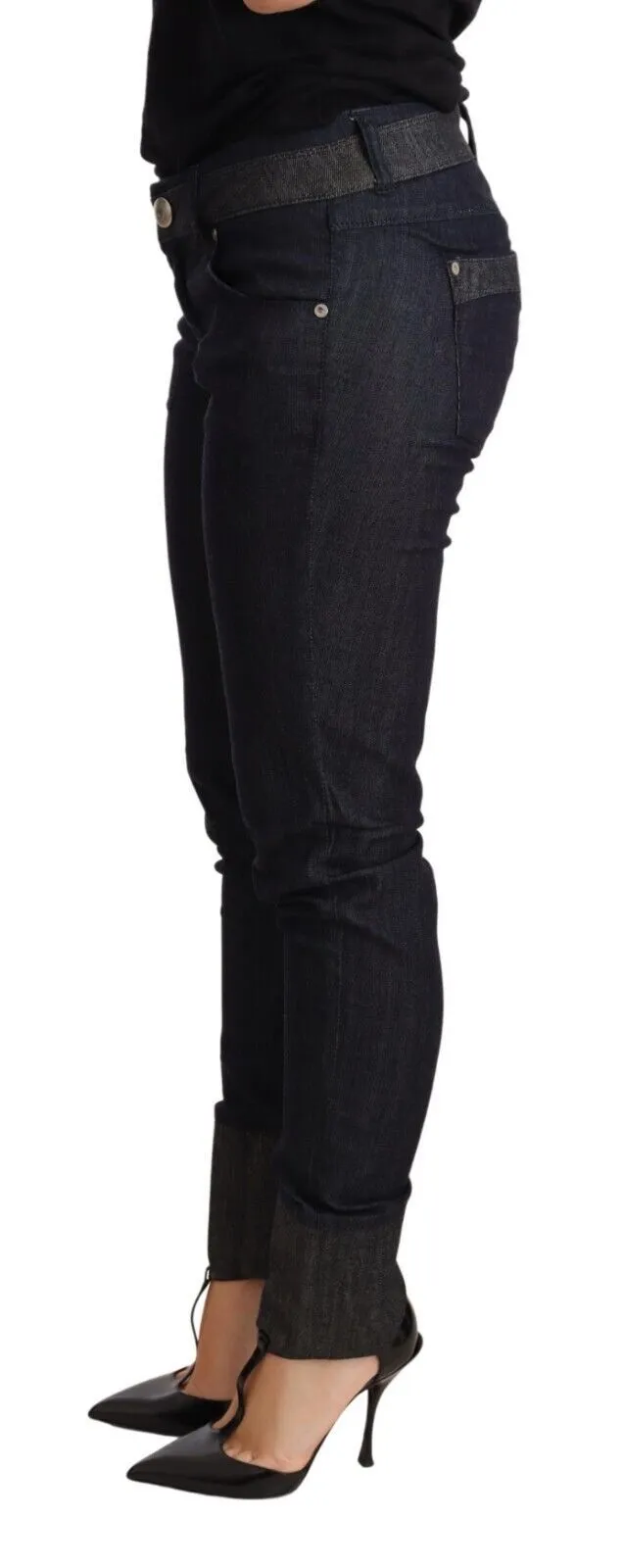 Ermanno Scervino  Skinny Folded Hem  Trouser Cotton Women's Jeans