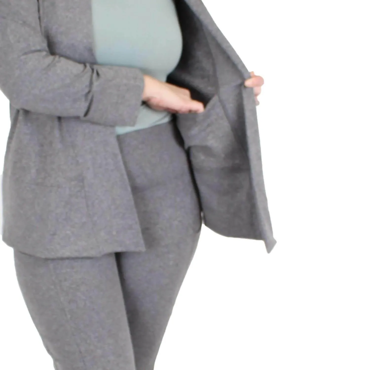 Flow Cardigan In Steel