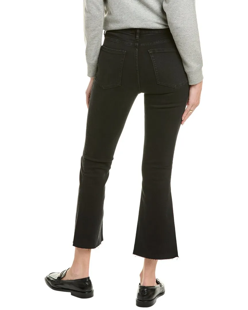 FRAME Denim Le Crop Black Thorn Mini Bootcut Jean