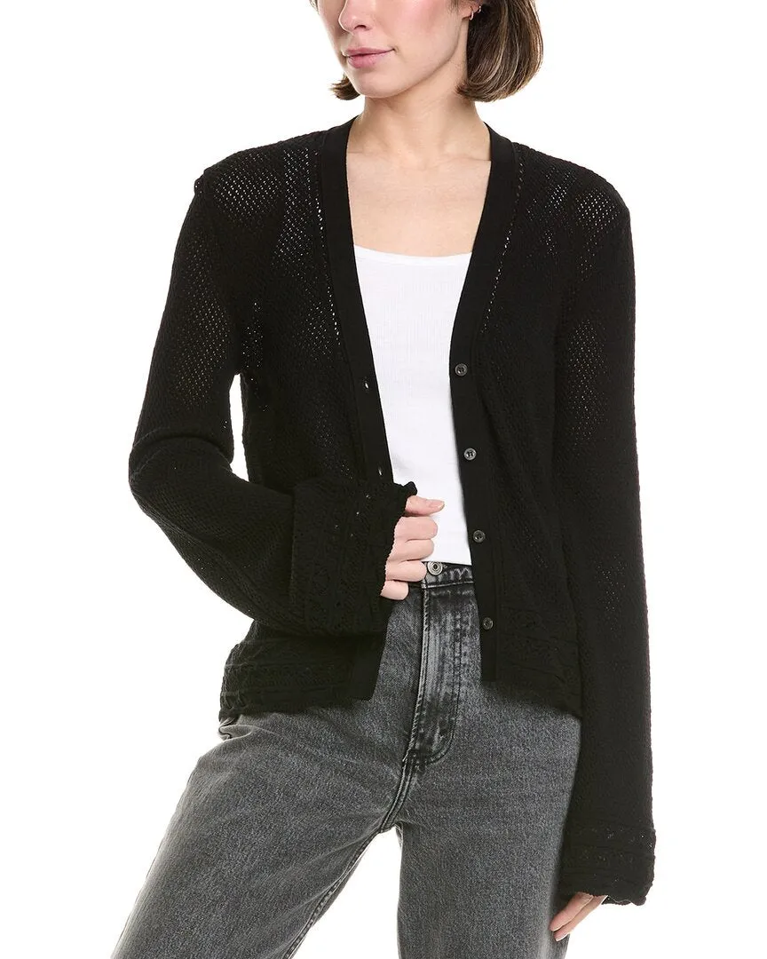 FRAME Pointelle Cardigan
