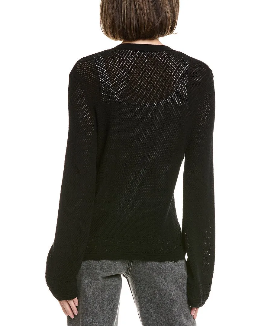 FRAME Pointelle Cardigan