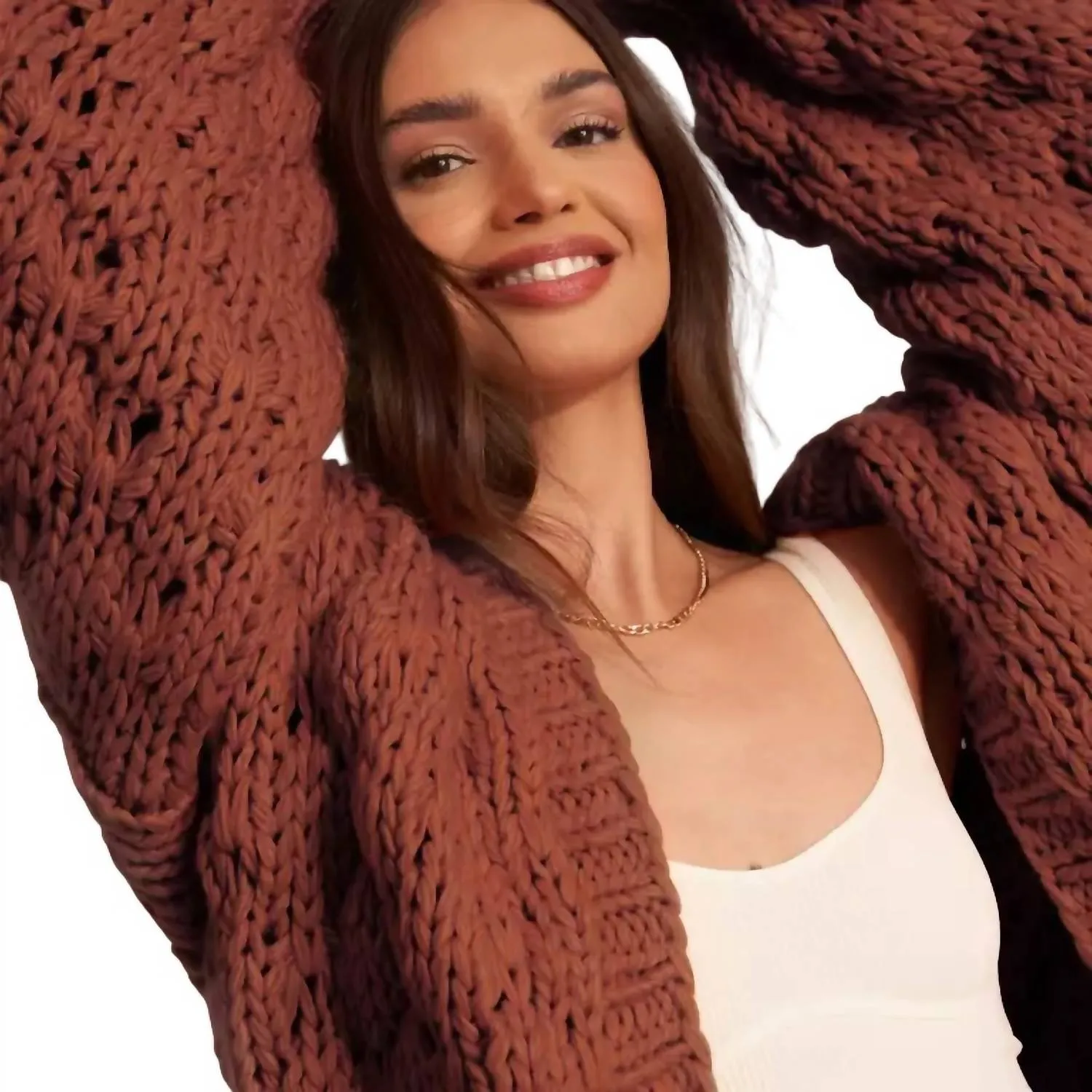 Gigi Cardigan In Caramel