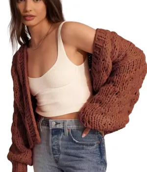 Gigi Cardigan In Caramel
