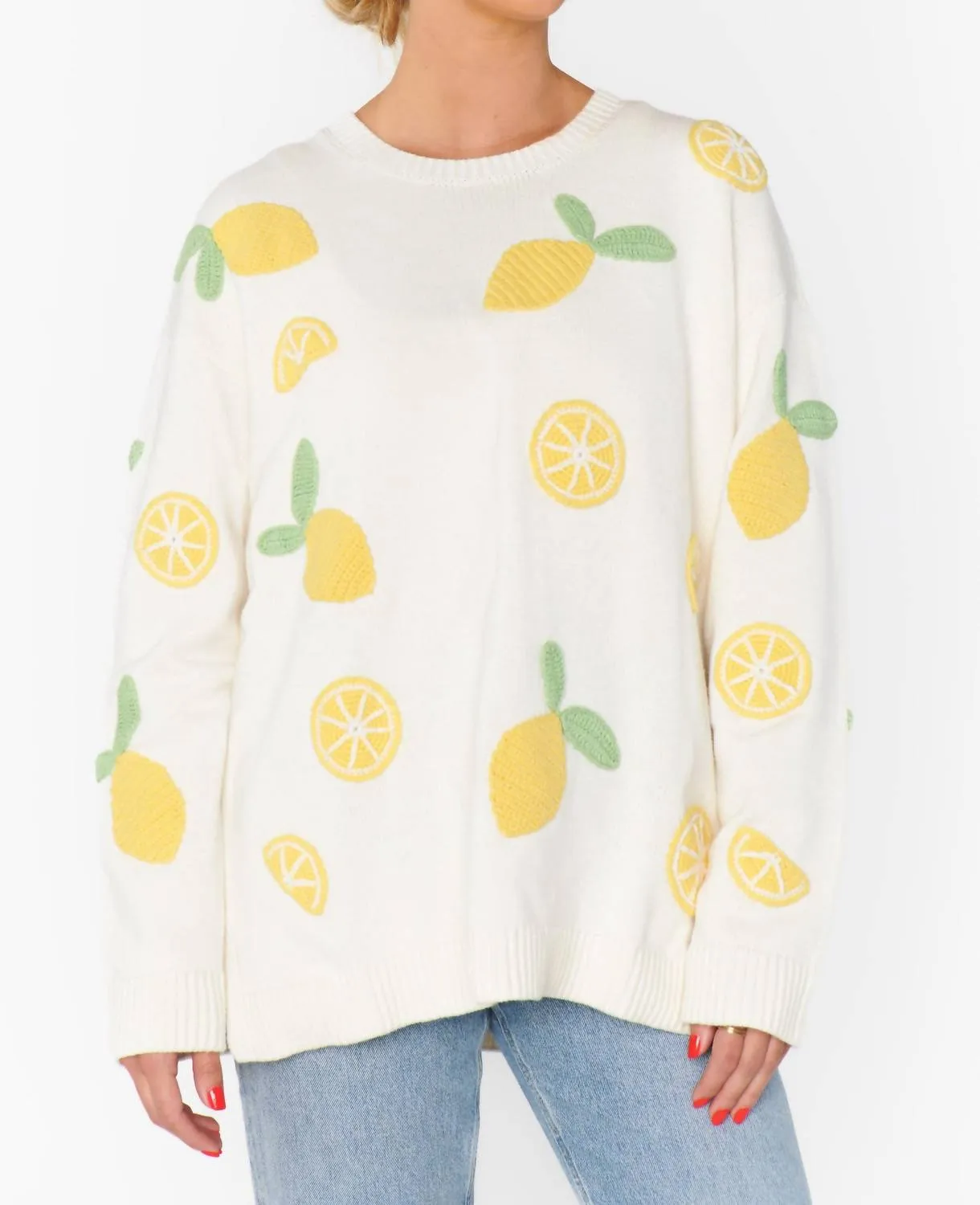 Go To Sweater In Lemon Sorbet Knit