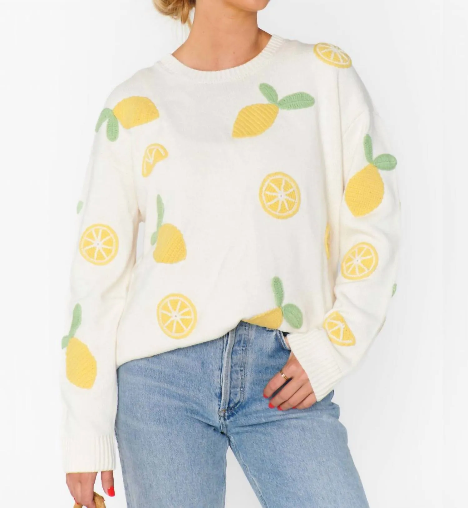 Go To Sweater In Lemon Sorbet Knit
