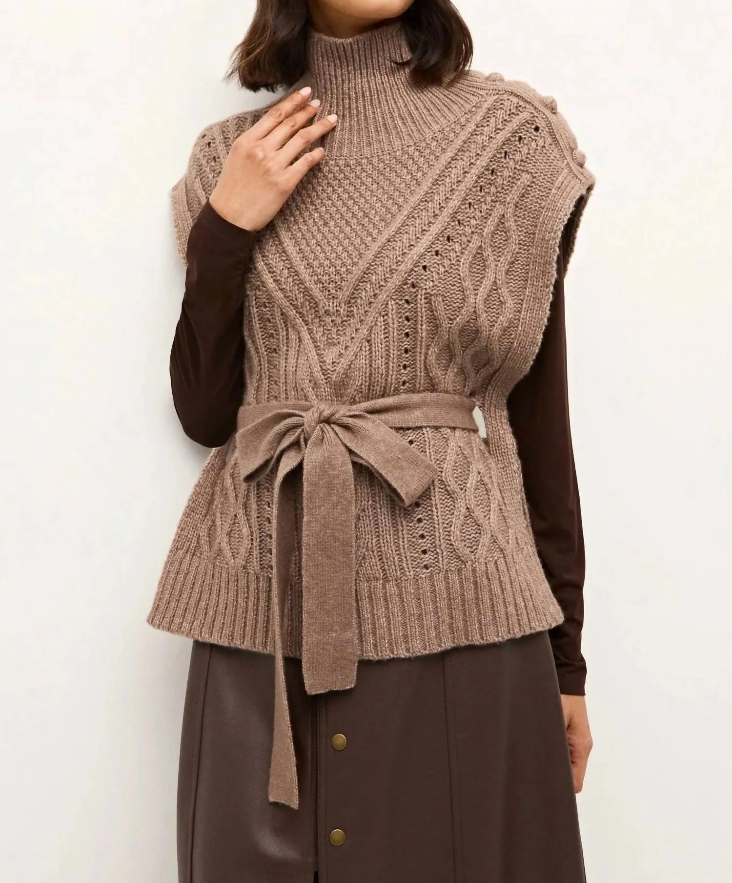 Hampton Popover Sweater In Mocha