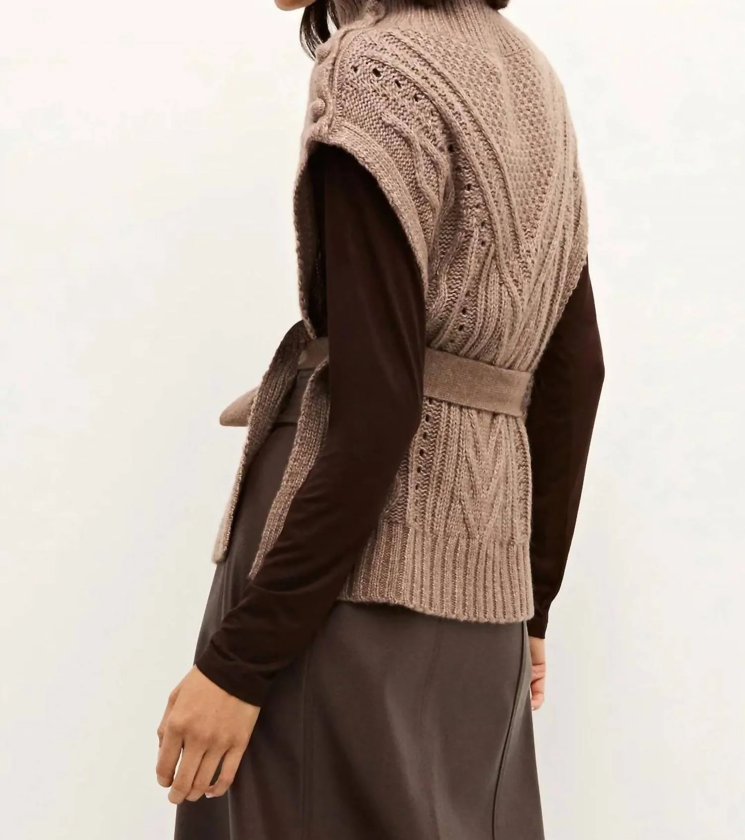 Hampton Popover Sweater In Mocha