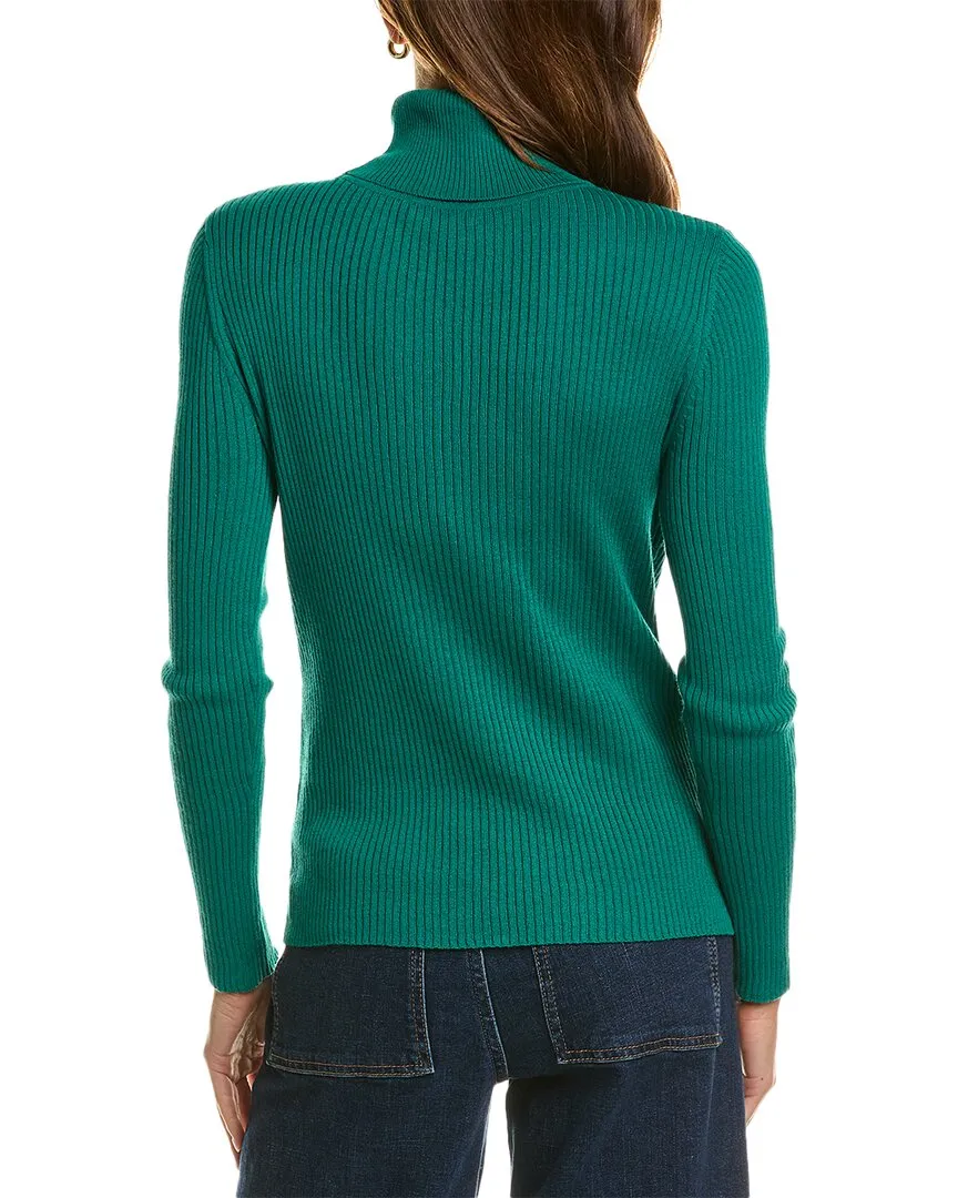 Hannah Rose Turtleneck Cashmere-Blend Sweater