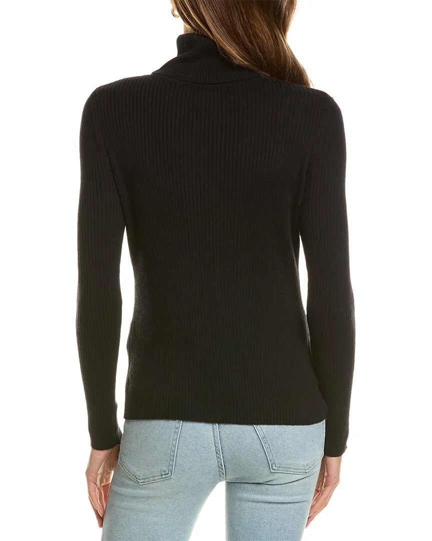 Hannah Rose Turtleneck Cashmere-Blend Sweater