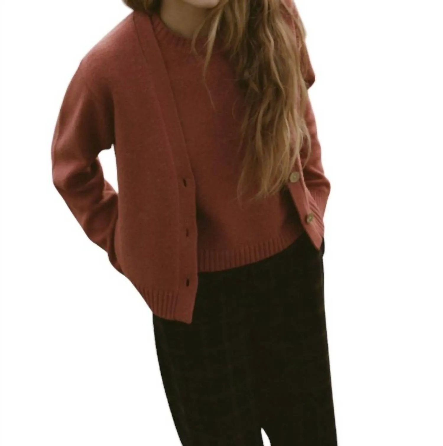 Harriet Cardigan In Cayenne
