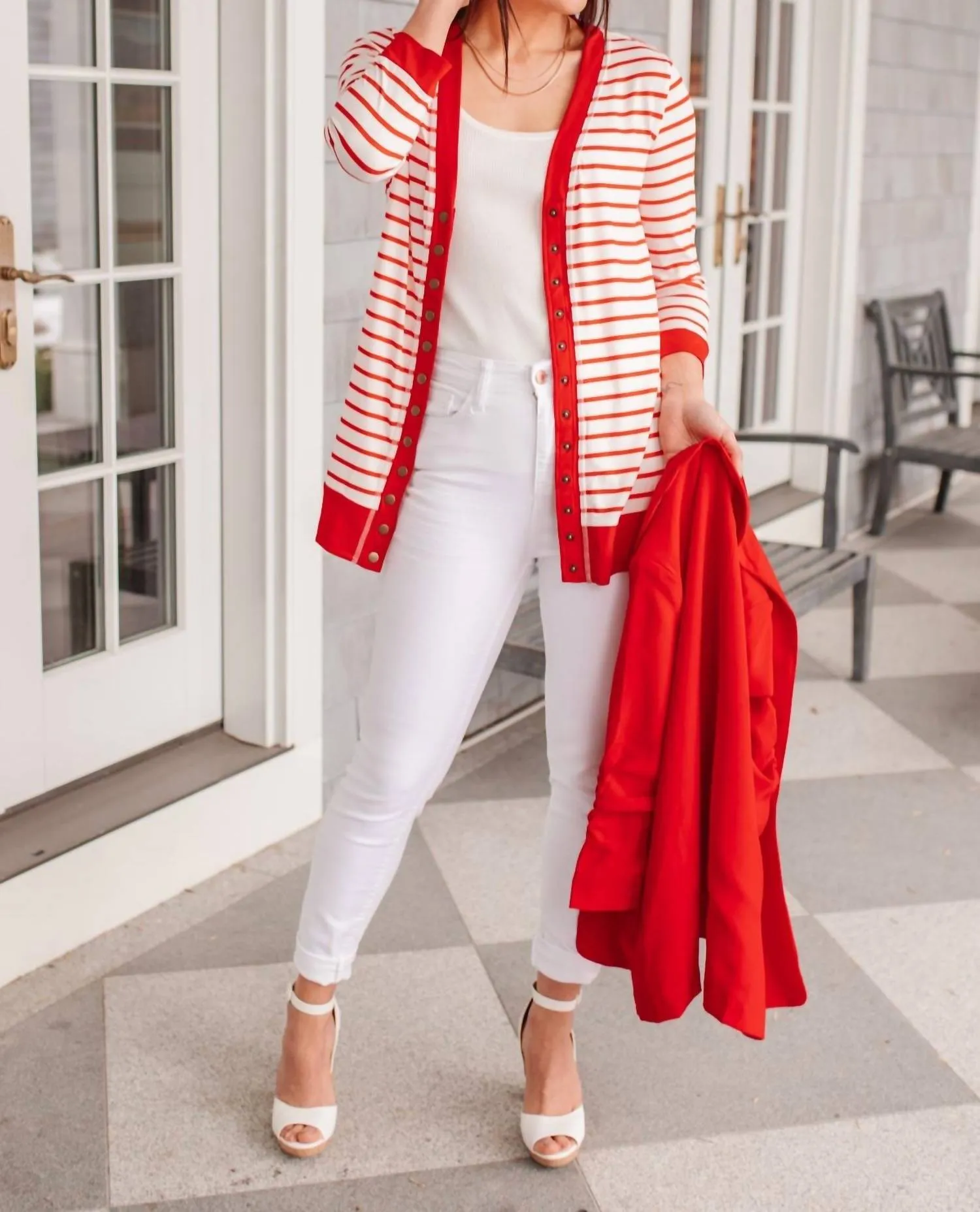 Have You Heard Cardigan In Red