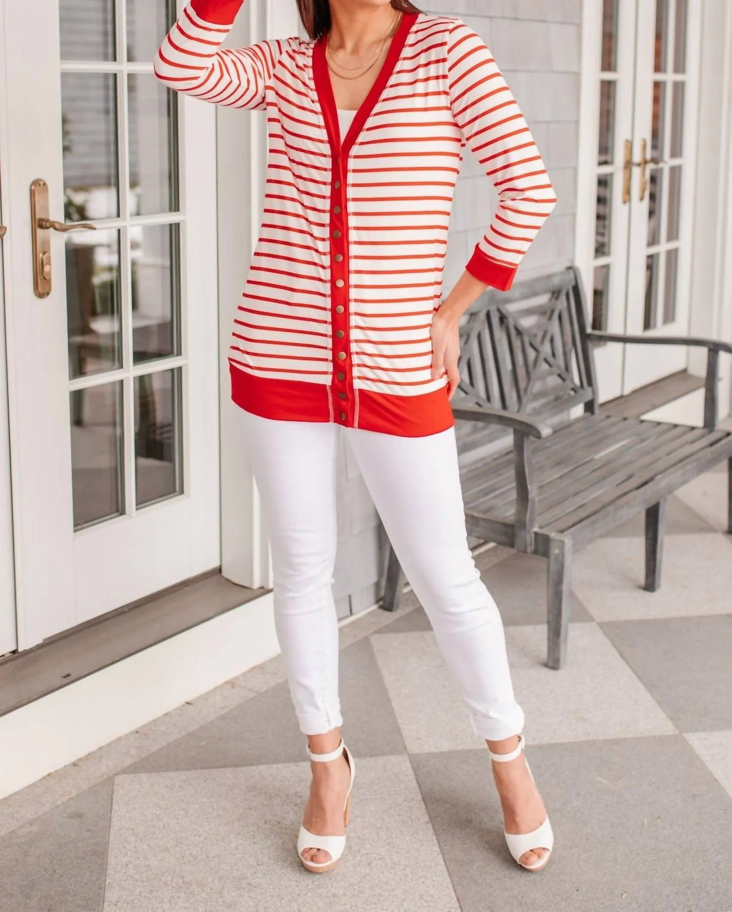 Have You Heard Cardigan In Red