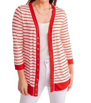 Have You Heard Cardigan In Red