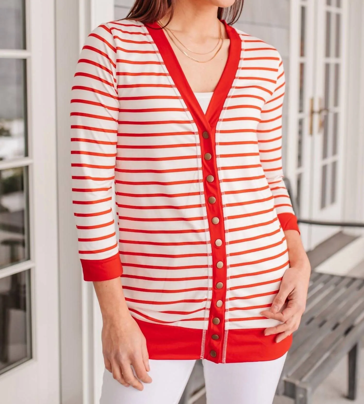 Have You Heard Cardigan In Red