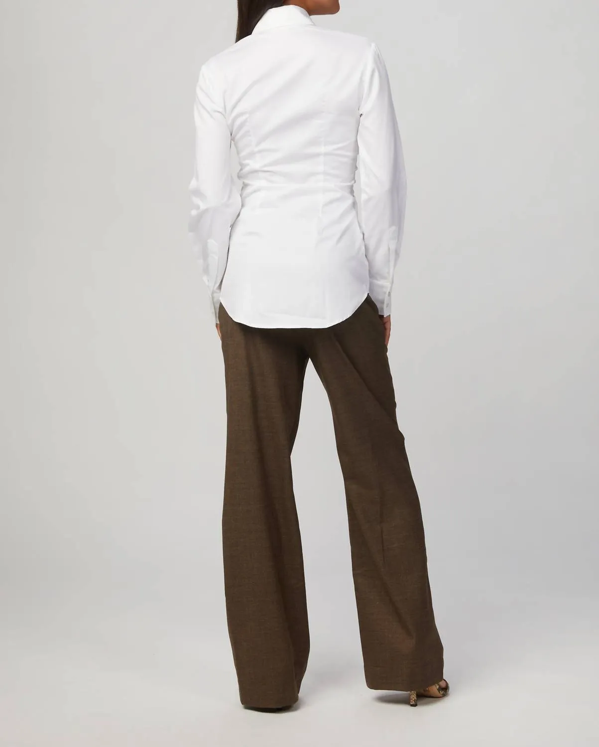 Heart Pant In Melange Brown