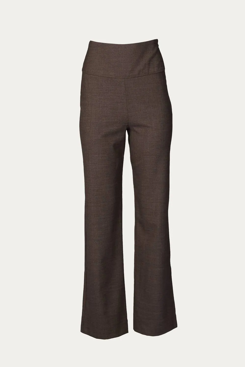 Heart Pant In Melange Brown