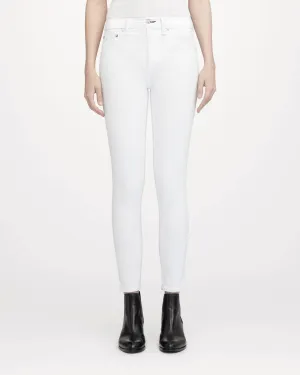 High Rise Ankle Skinny Jean In Blanc