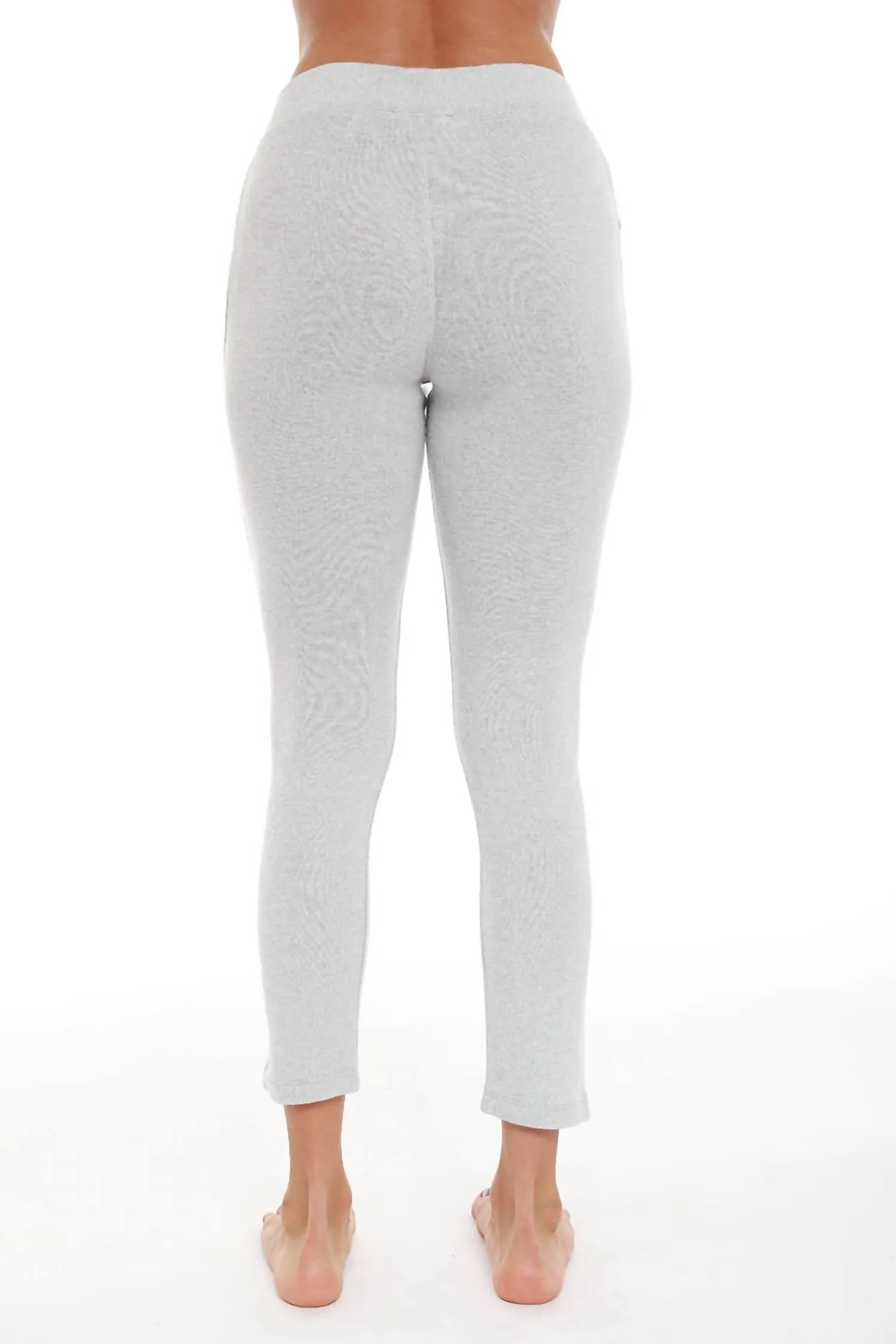 High Rise Capri In Light Gray