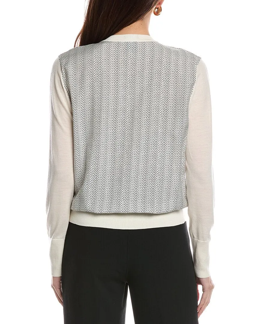 Hugo Boss Flonta Silk-Blend Wool Cardigan