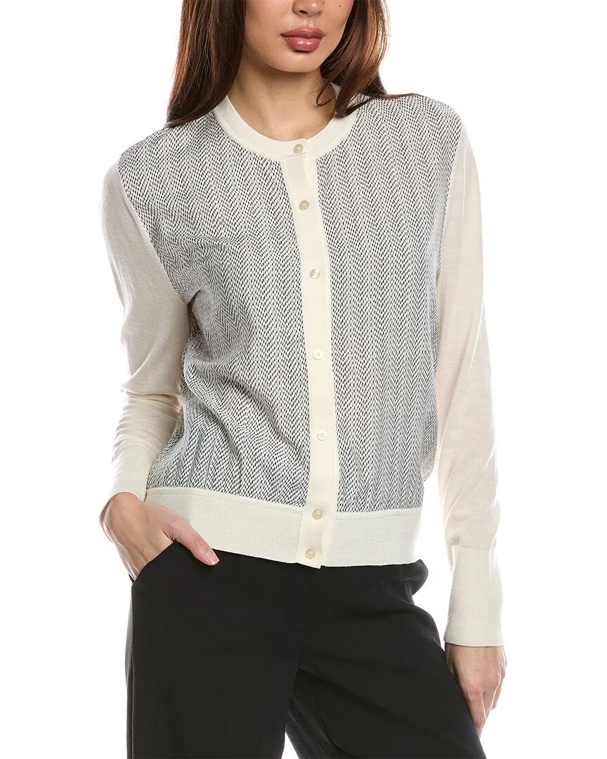 Hugo Boss Flonta Silk-Blend Wool Cardigan