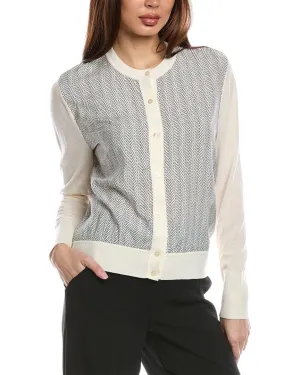 Hugo Boss Flonta Silk-Blend Wool Cardigan