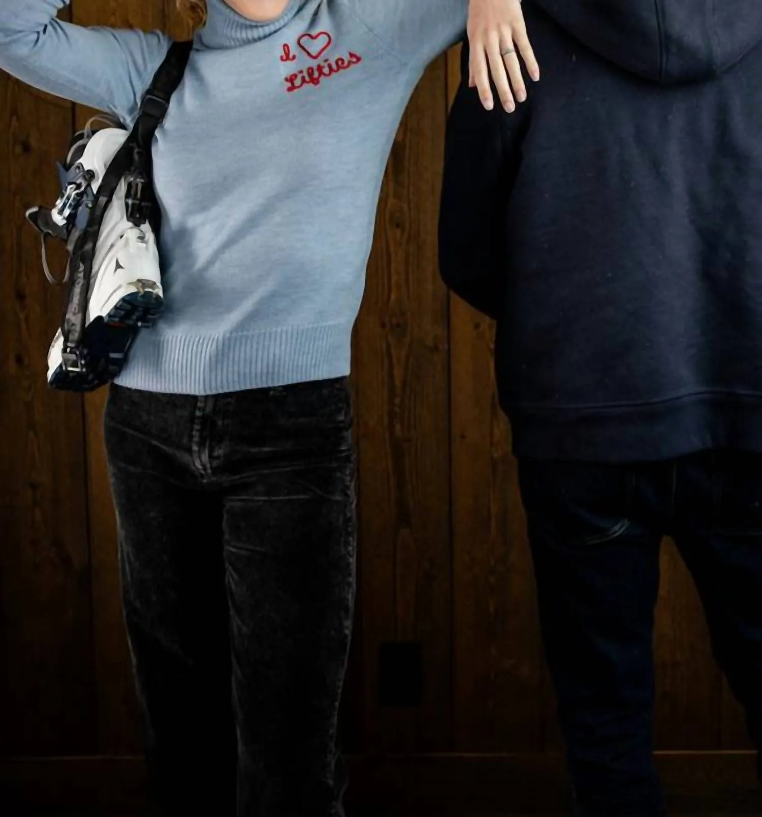 I Heart Lifties Sweater In Cornice Blue