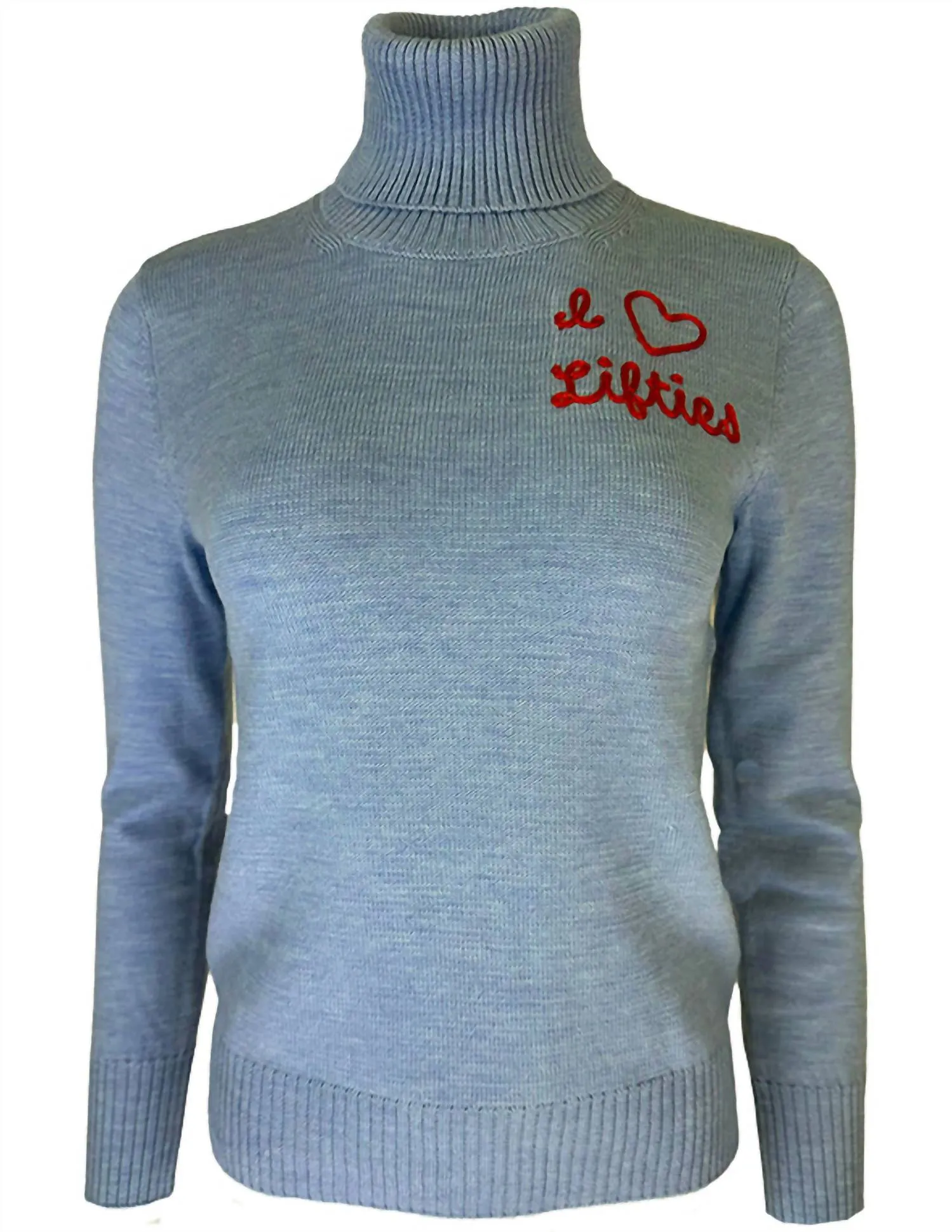I Heart Lifties Sweater In Cornice Blue