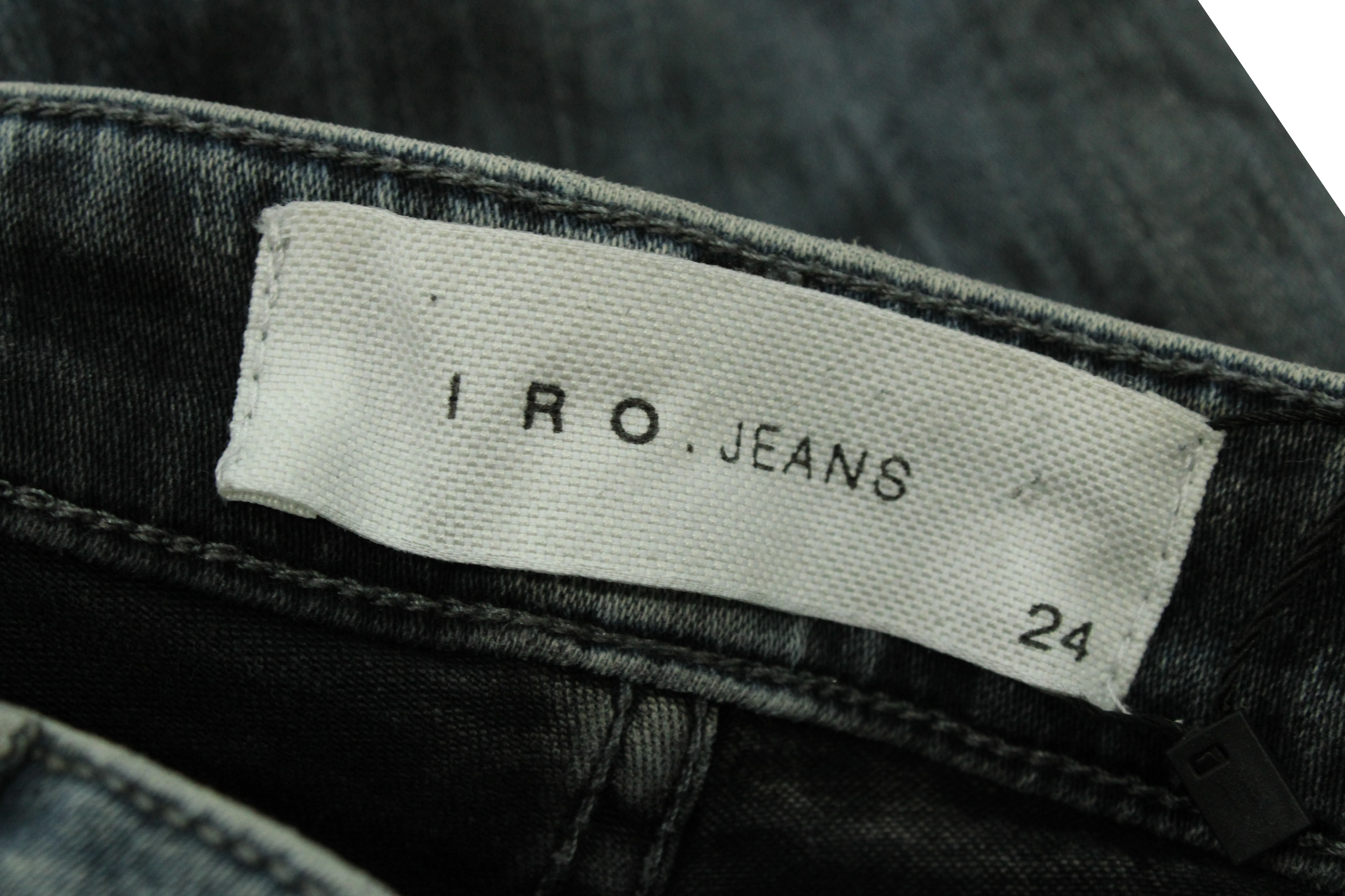 Iro Acid-Washed Jeans in Blue Cotton