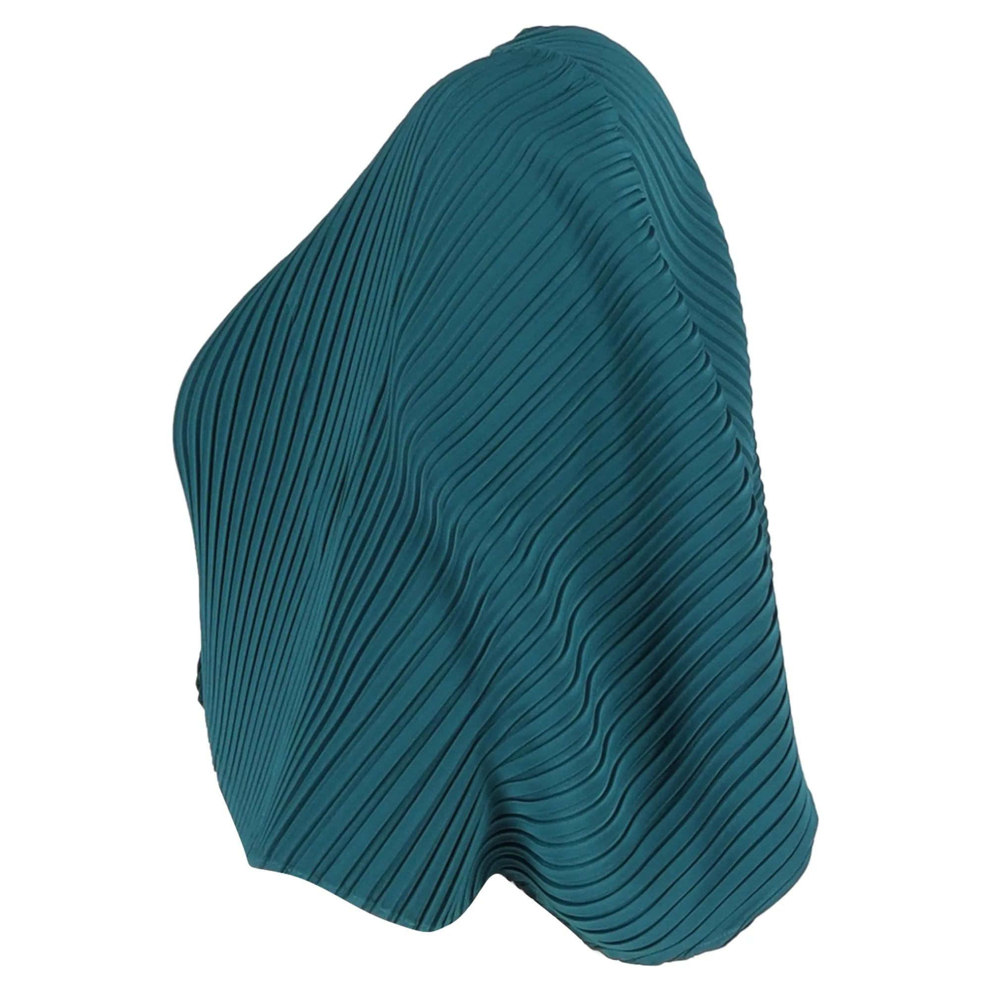 Issey Miyake Pleat Jacket in Green Polyester