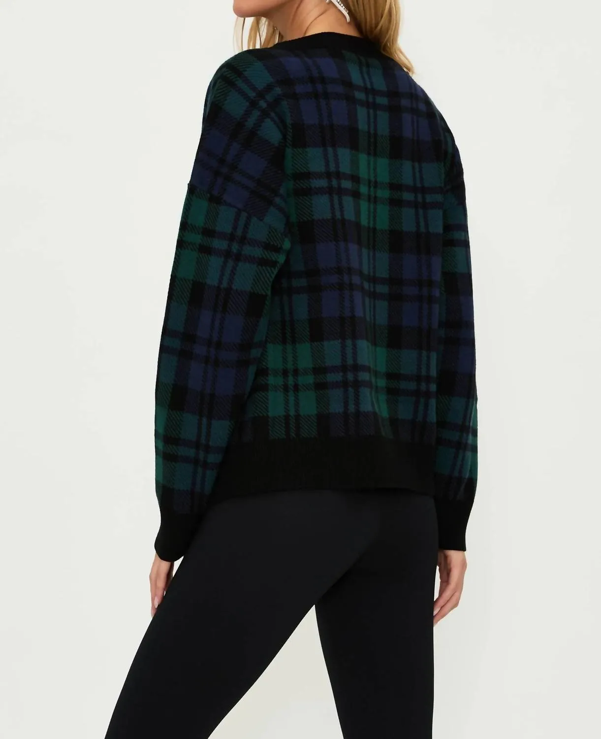 Joey Sweater In Wintergreen Plaid