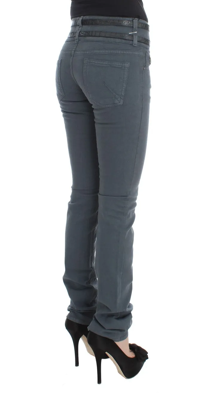 John Galliano  Cotton Blend Slim Fit High Waist Women's Jeans