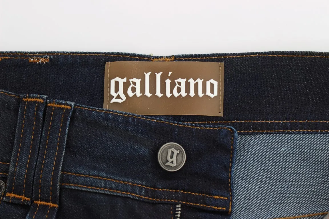 John Galliano  Wash Cotton Blend Boyfriend Fit Women's Jeans